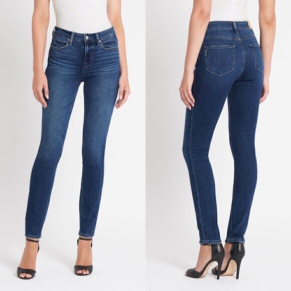 Paige Hoxton Skinny Blue Jeans Ankle Mid Rise Size 25 - Picture 1 of 13